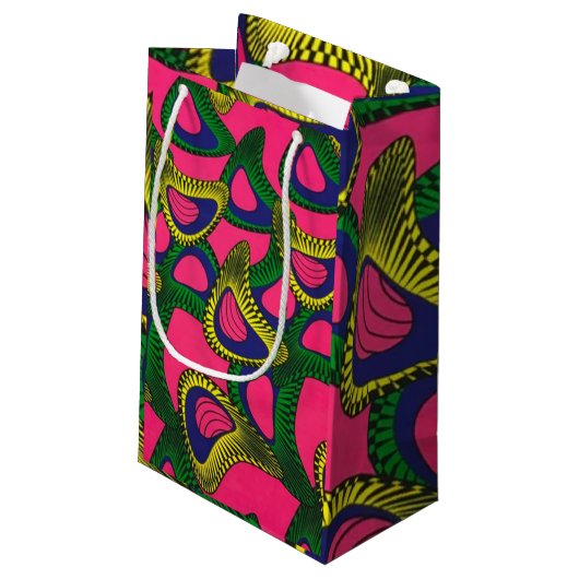 Petit Sac Cadeau Impression africaine (Dos Angle)
