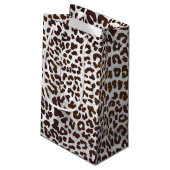 Petit Sac Cadeau Impression de chocolat léopard (Dos Angle)