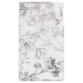 Petit Sac Cadeau Impression florale ancienne A - (Dos)