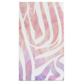 Petit Sac Cadeau Impression rose et blanc Zebra (Dos)