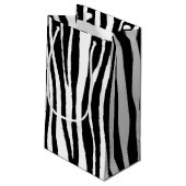 Petit Sac Cadeau Impression zèbre (Dos Angle)