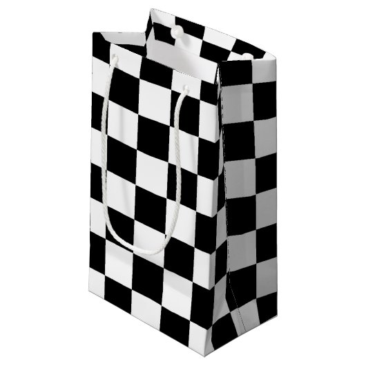Petit Sac Cadeau Indicateur Checker (Devant Angle)