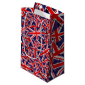 Petit Sac Cadeau Indicateur Union Jack | Drapeau du Royaume-Uni | D (Devant Angle)