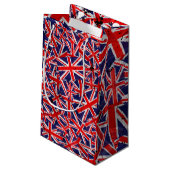 Petit Sac Cadeau Indicateur Union Jack | Drapeau du Royaume-Uni | D (Dos Angle)