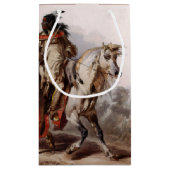 Petit Sac Cadeau Indien Blackfoot sur le cheval Arabe étant chassé (Dos)