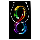 Petit Sac Cadeau Infinity symbol of rainbow comets (Dos)