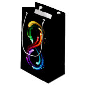 Petit Sac Cadeau Infinity symbol of rainbow comets (Dos Angle)