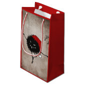 Petit Sac Cadeau Insecte mauvais foncé de Noël (Dos Angle)
