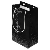 Petit Sac Cadeau INSPIRE le texte sur le tableau noir (Devant Angle)