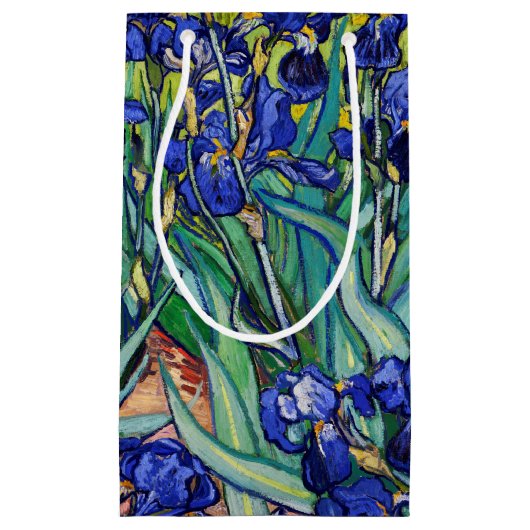 Petit Sac Cadeau Irises par Vincent van Gogh (Devant)