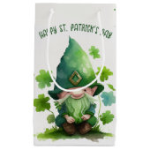 Petit Sac Cadeau Irish Leprechaun En Shamrock (Devant)