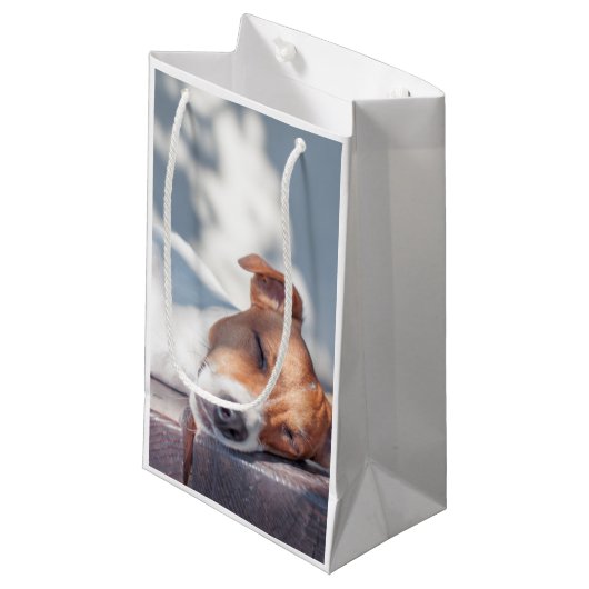 Petit Sac Cadeau Jack Russel (Devant Angle)