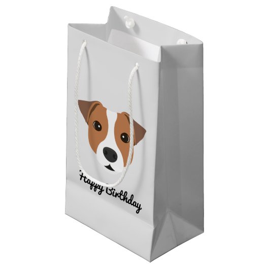 Petit sac cadeau Jack Russell (Devant Angle)