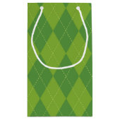 Petit Sac Cadeau Jacquard vert (Dos)