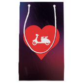 Petit Sac Cadeau J'aime des scooteurs (Devant)