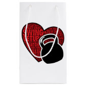 PETIT SAC CADEAU J'AIME LA CONCEPTION DE KETTLEBELL (Dos)