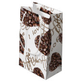 Petit Sac Cadeau J'Aime Le Café ! ! (Dos Angle)