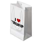 Petit Sac Cadeau J'aime Trump (Devant Angle)
