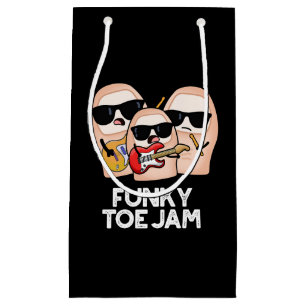 Petit Sac Cadeau Jam funky d'orteil musique drôle Pun BG foncé