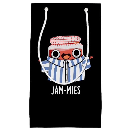 Petit Sac Cadeau Jammies Funny Pajama Jam Pun Dark BG (Devant)