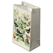 Petit Sac Cadeau Jardin des papillons et des fleurs (Dos Angle)