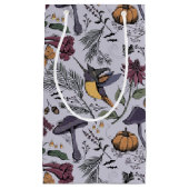 Petit Sac Cadeau Jardin floral d'Halloween éffrayant (Devant)