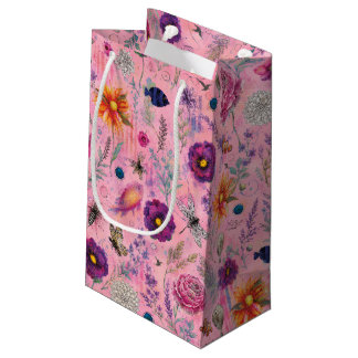 Petit Sac Cadeau Jardin Florissant Fantaisiste