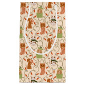 Petit Sac Cadeau Jaune Animaux de compagnie Motif (Devant)