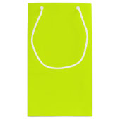 Petit Sac Cadeau Jaune Chartreuse uni (Dos)