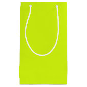 Petit Sac Cadeau Jaune Chartreuse uni (Devant)