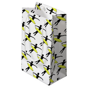 Petit Sac Cadeau Jaune Neon Tutu Ballerina Ballet Danse Enseignant