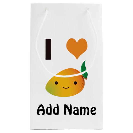 Petit Sac Cadeau Je coeur Mango (Dos)