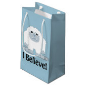 Petit Sac Cadeau Je Crois ! Cute Yeti (Dos Angle)