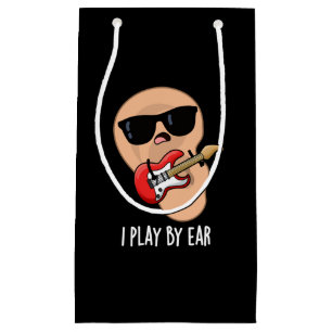 Petit Sac Cadeau Je Joue Par Ear Funny Guitare Musicien Pun Dark BG