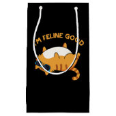 Petit Sac Cadeau Je suis Feline Good Funny Fat Pun (Devant)