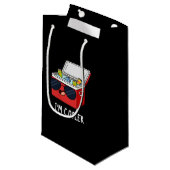 Petit Sac Cadeau Je suis Glacière Funny Ice Glacière Box Pun Dark B (Devant Angle)