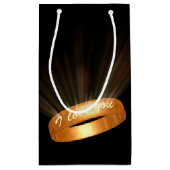 Petit Sac Cadeau "Je t'aime" Golden Ring (Dos)