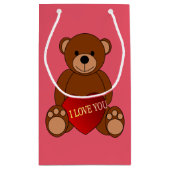 Petit Sac Cadeau Je T'Aime Teddy (Dos)