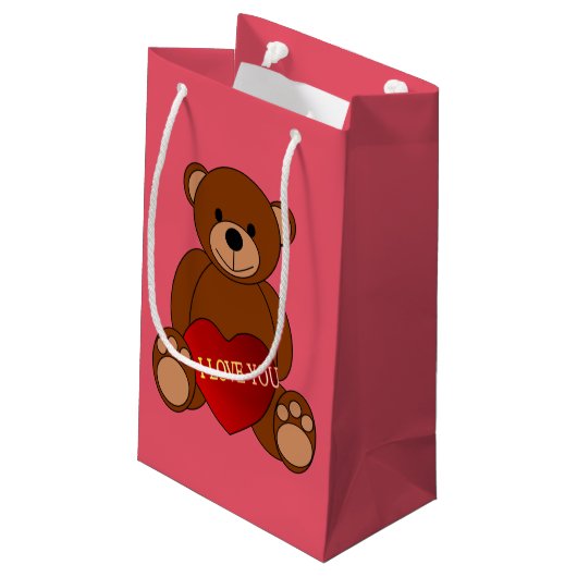 Petit Sac Cadeau Je T'Aime Teddy (Dos Angle)