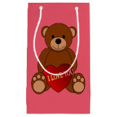 Petit Sac Cadeau Je T'Aime Teddy (Devant)