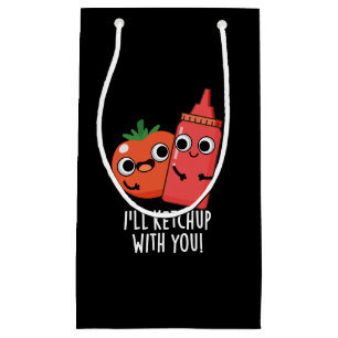 Petit Sac Cadeau Je vais Ketchup avec vous amusant jeu de nourritur