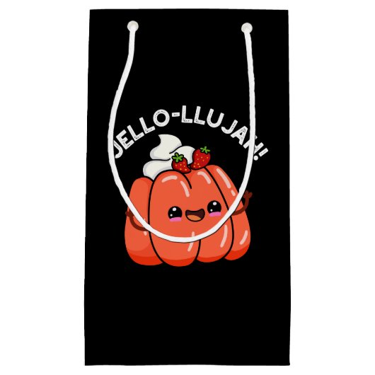 Petit Sac Cadeau Jello-llujah Funny Jello Food Pun Dark BG (Devant)