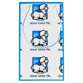 Petit Sac Cadeau Jésus m'aime agneau (Dos)