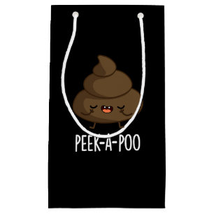 Petit Sac Cadeau Jeter Un Oeil Un Poo Drôle Poop Pun Dark BG