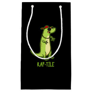 Petit Sac Cadeau Jeu de Lizard en tissu de rap amusant en reptile g