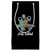 Petit Sac Cadeau Jig Saw Funny Jigsaw Tool Pun Dark BG (Devant)