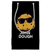 Petit Sac Cadeau John Dough Funny Baking Pun Dark BG (Devant)