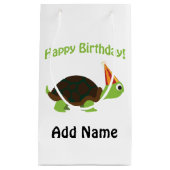 Petit Sac Cadeau Joli anniversaire ! Tortue (Devant)