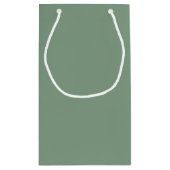 Petit Sac Cadeau Joli Basil Vert & Blanc Mariage (Dos)