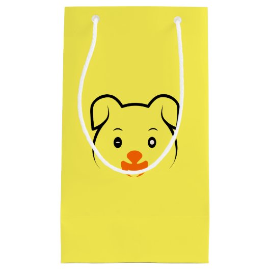 Petit Sac Cadeau Joli chiot (Devant)